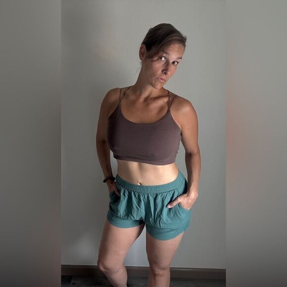Volcom Pants - Volcom Shorts Large Teal Viscose Vacation Flowy Pockets Feminine Casual